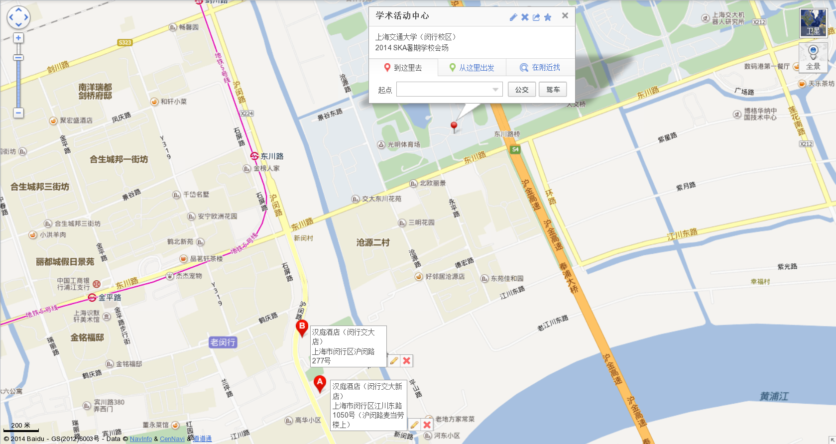 Map of Hanting Hotel